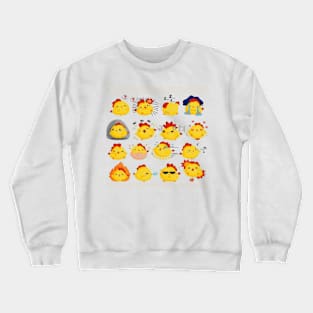 Smiley Chicks Crewneck Sweatshirt